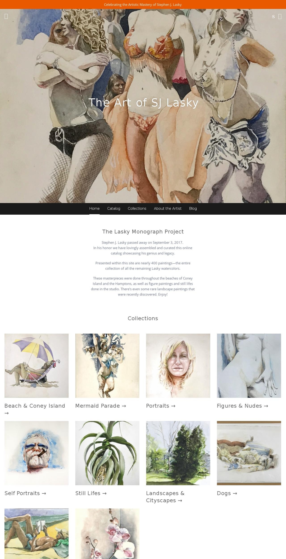 sjlasky.com — Shopify storefront screenshot