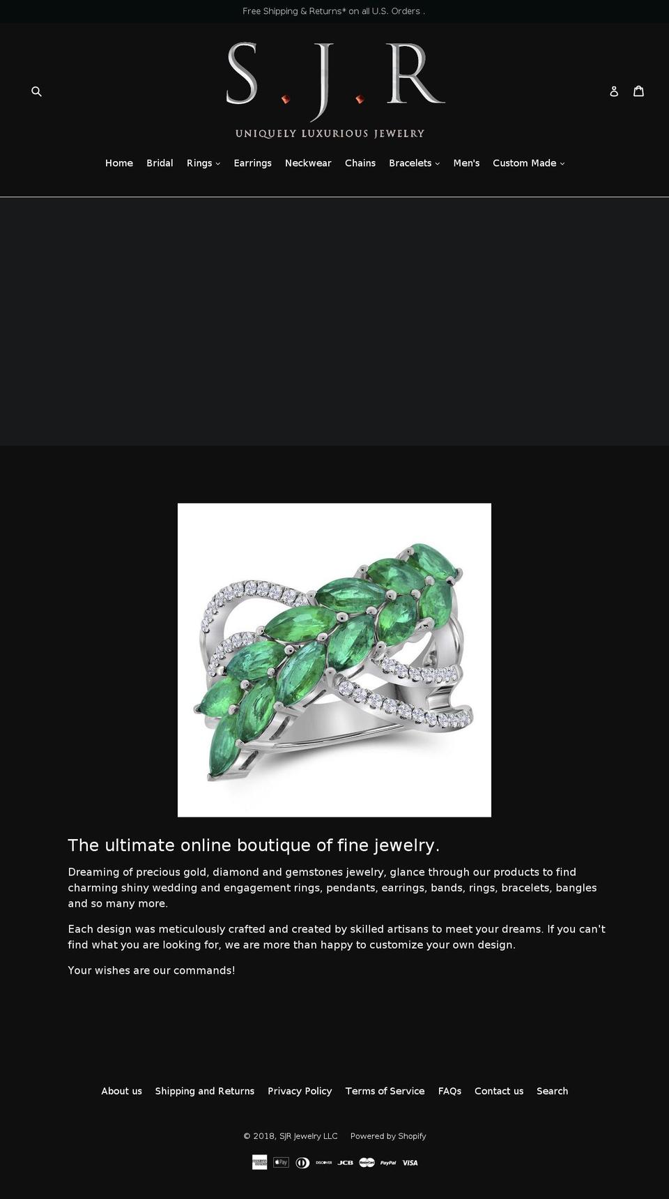 sjrjewelry.com — Shopify storefront screenshot