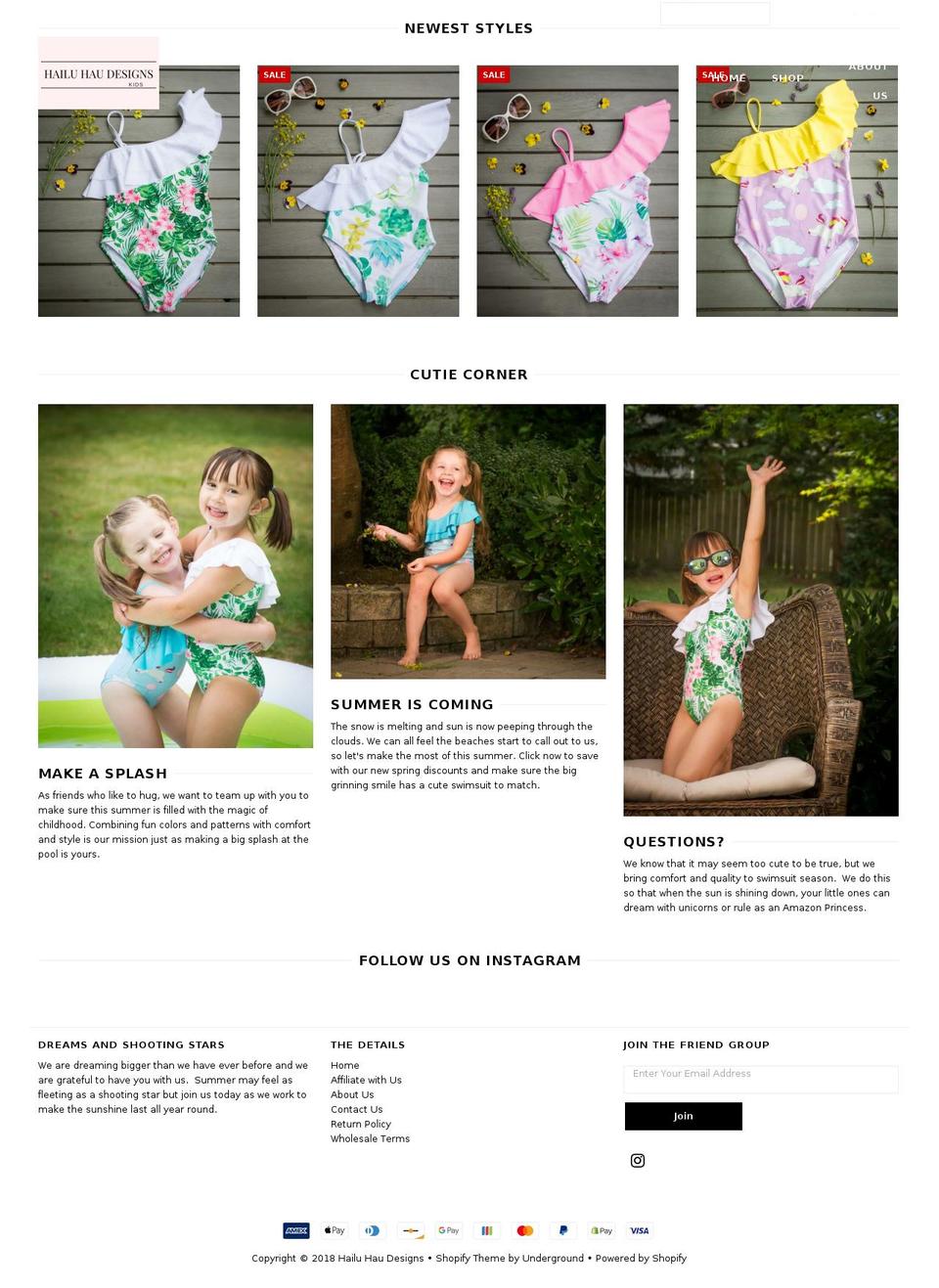 sjswim.com — Shopify storefront screenshot