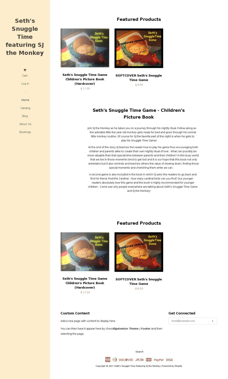 sjthemonkey.com shopify website screenshot