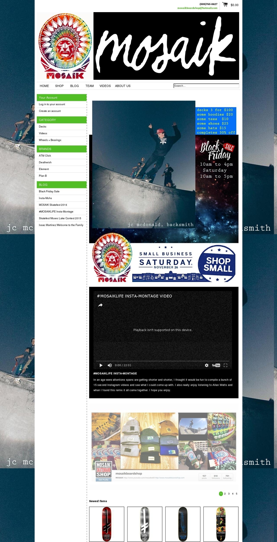sk8mlsc.com shopify website screenshot