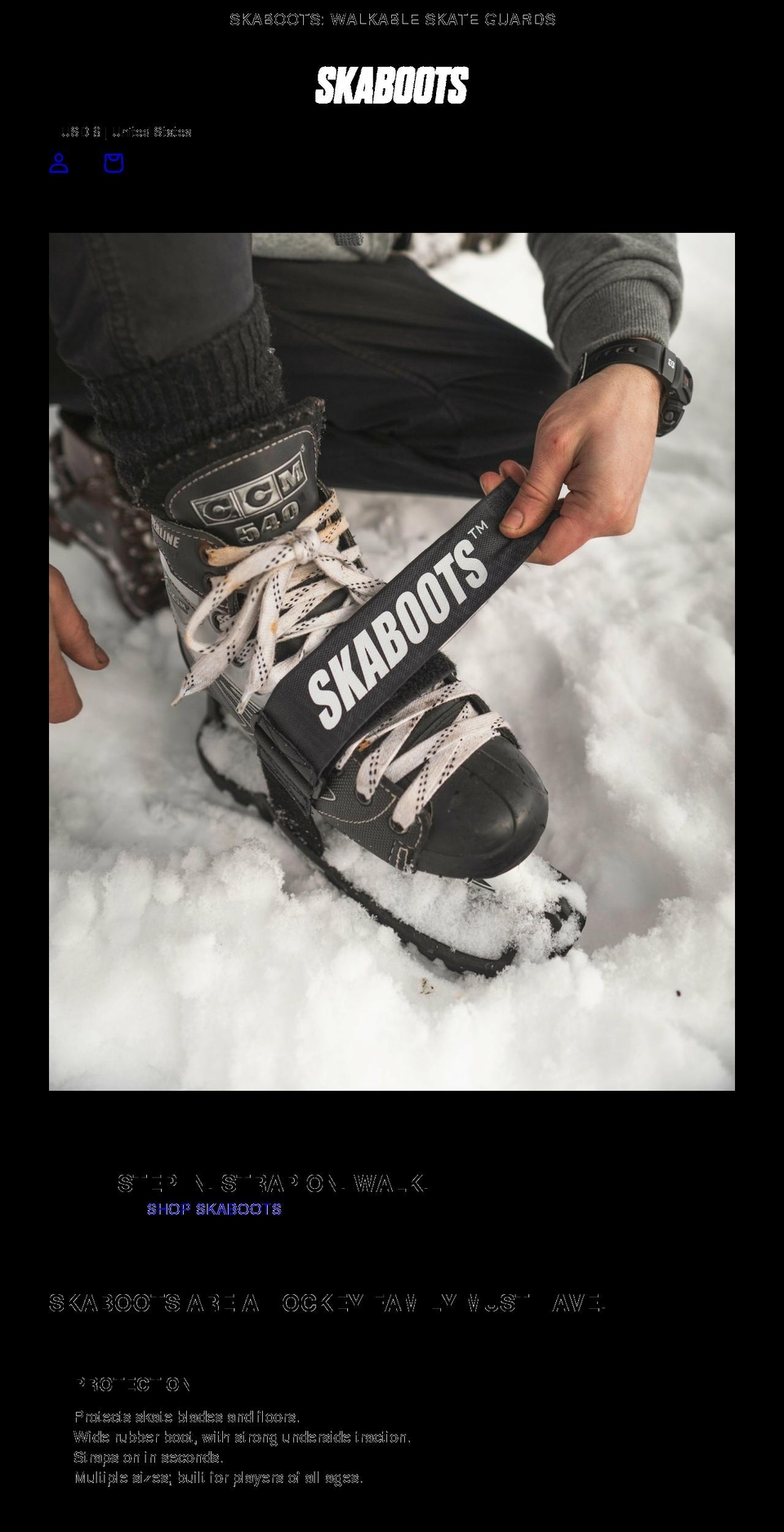 skaboots.com shopify website screenshot