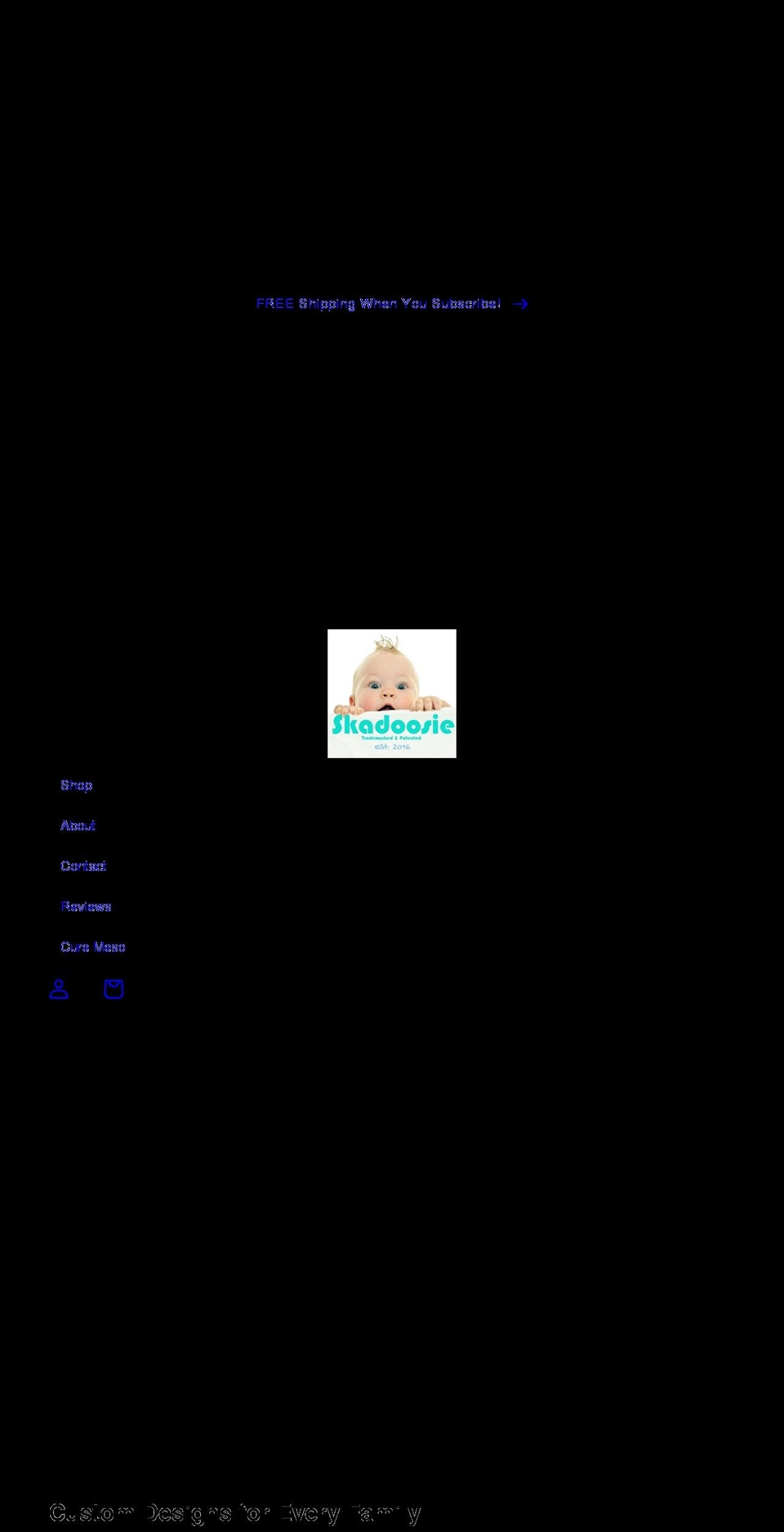 skadoosie.com shopify website screenshot