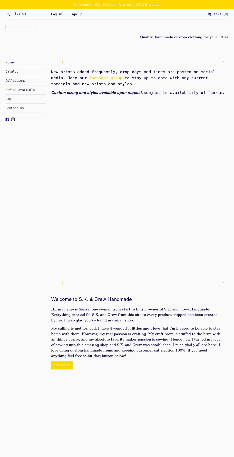 skandcrew.com shopify website screenshot