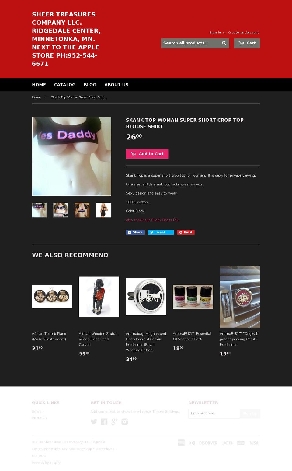 skanktop.com — Shopify storefront screenshot