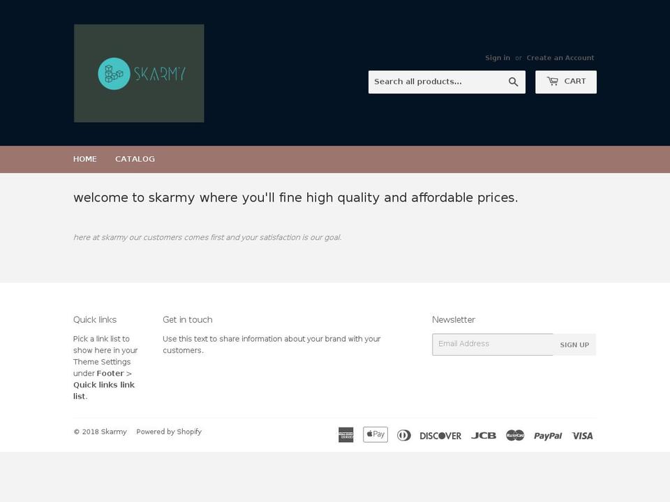 skarmy.com — Shopify storefront screenshot