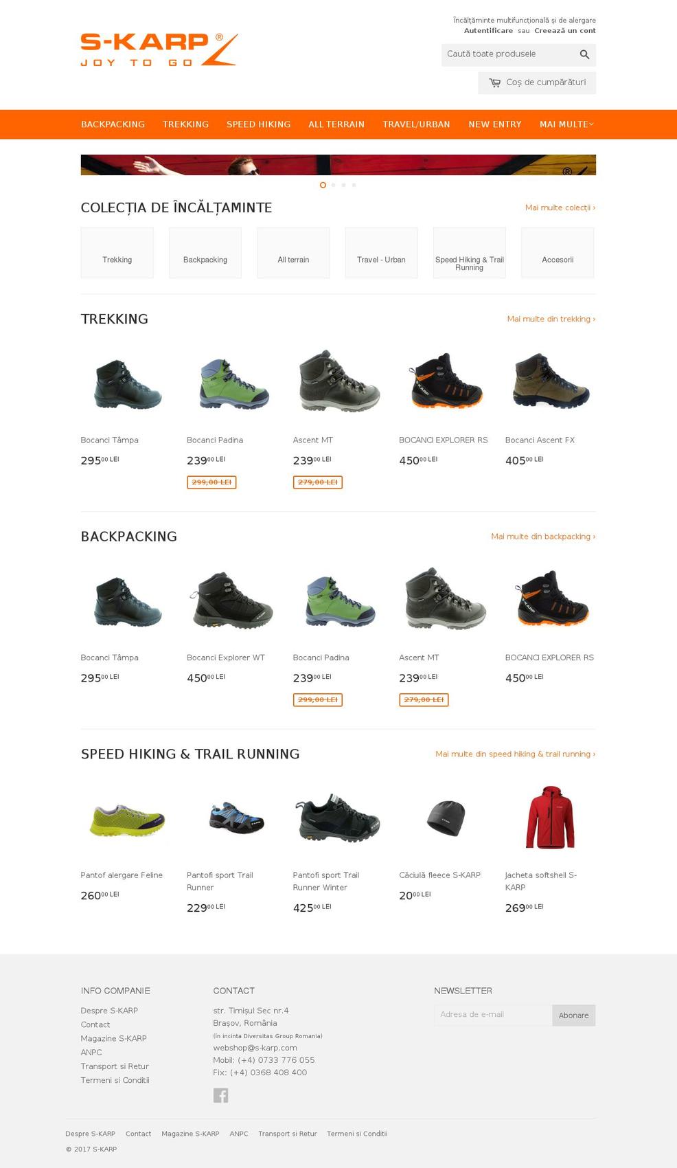 skarp.ro shopify website screenshot