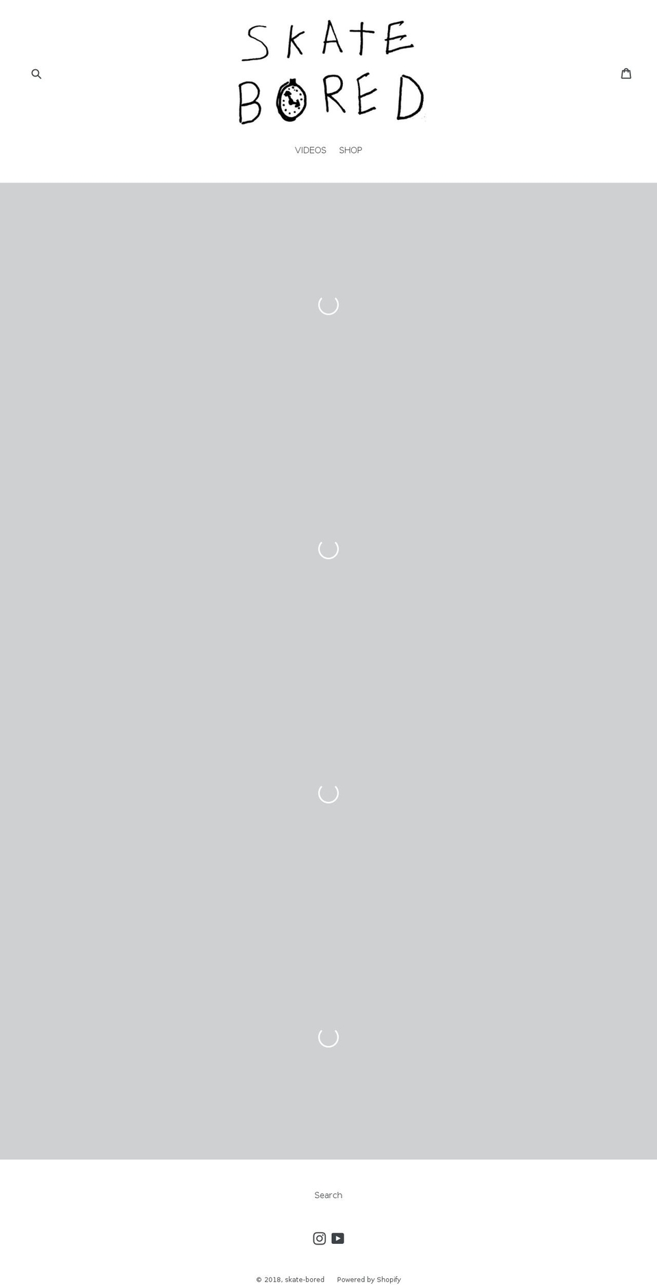 skate-bored.com — Shopify storefront screenshot