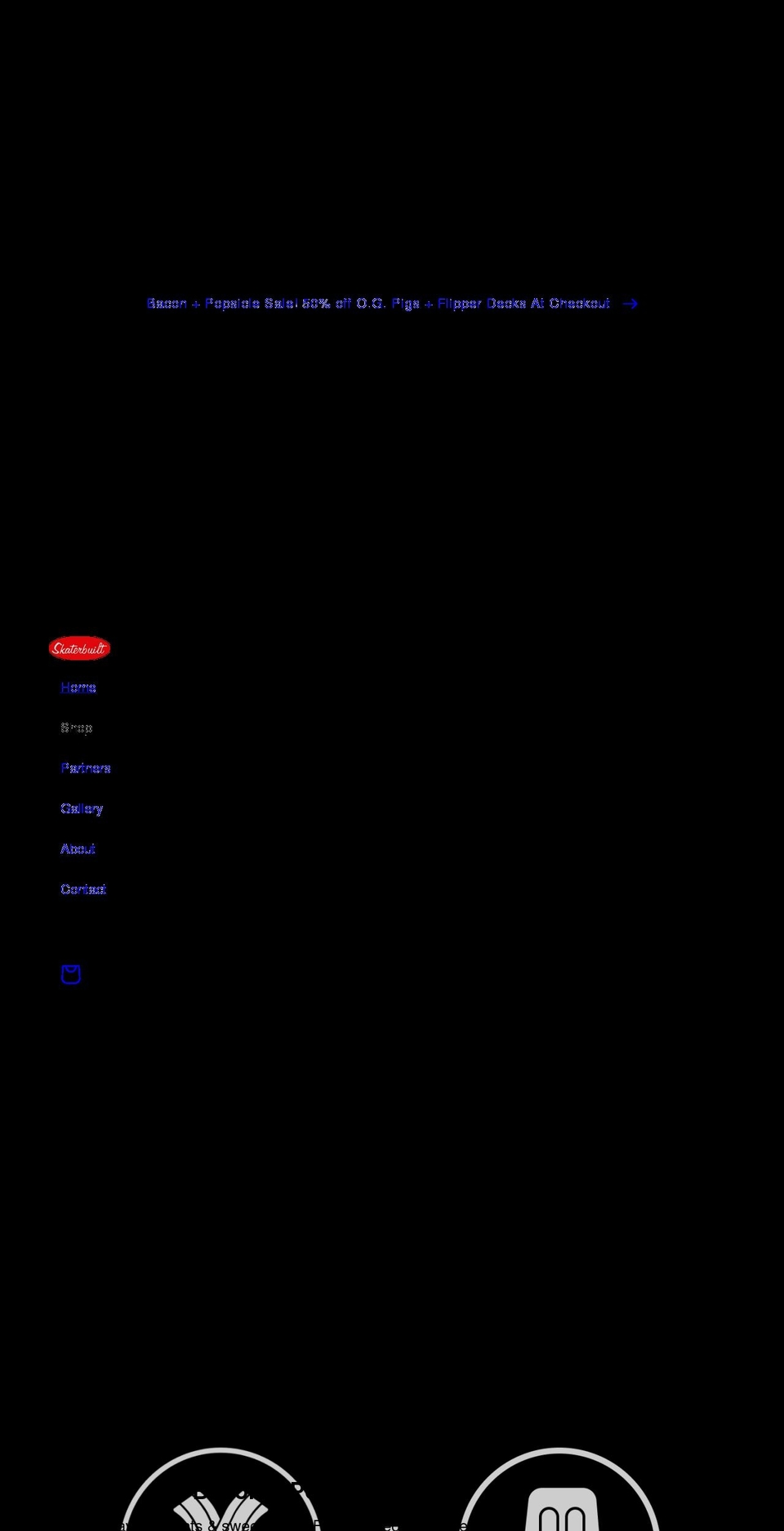 skaterbuilt.com shopify website screenshot