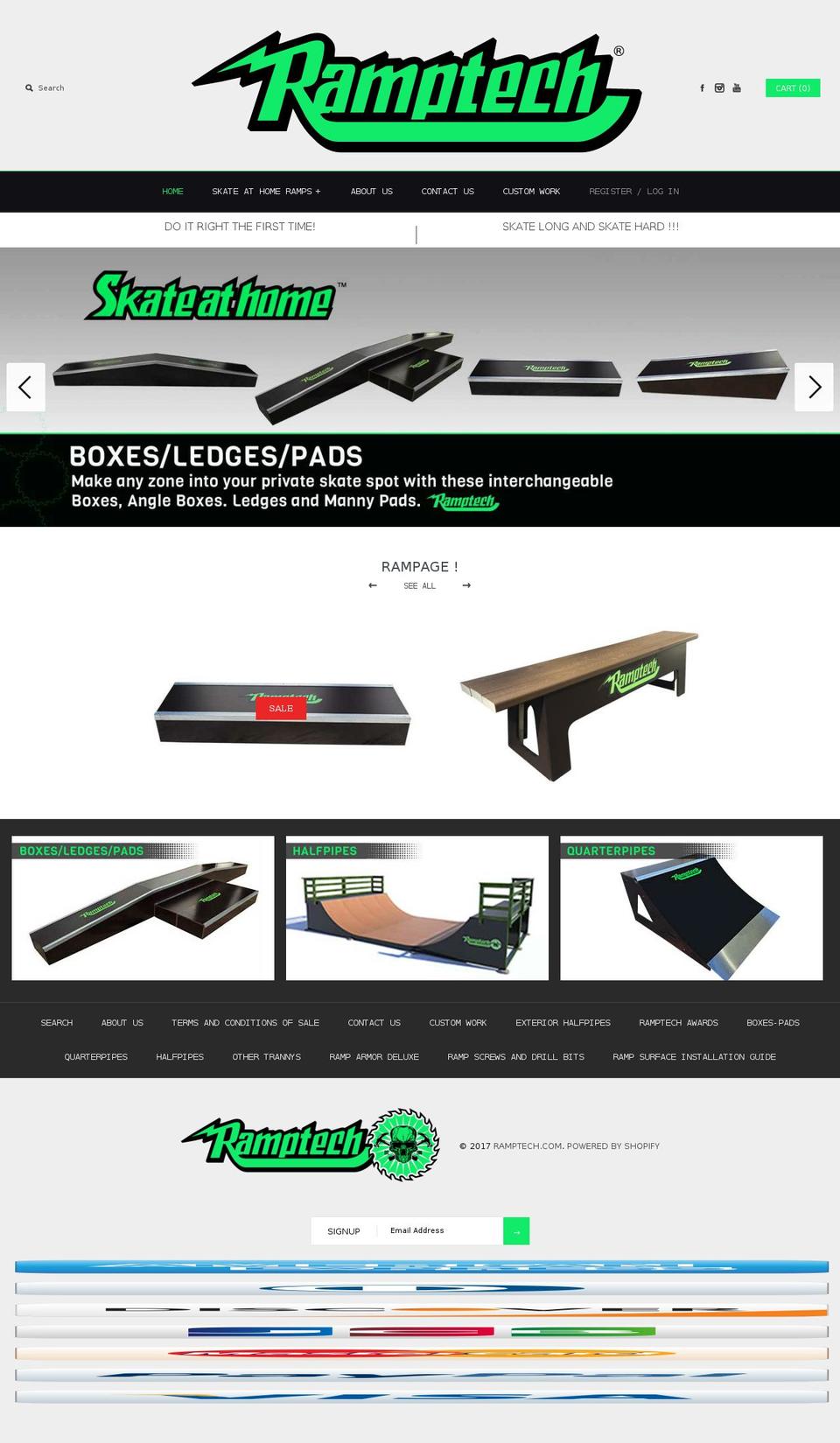 skatesathome.com shopify website screenshot