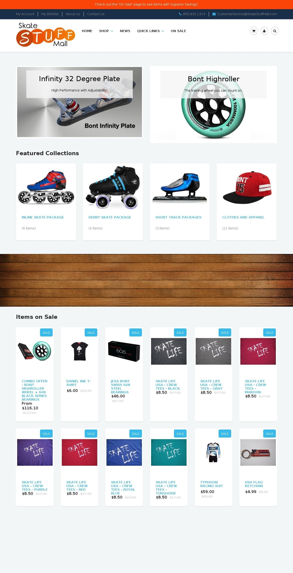 skatestuffmall.com — Shopify storefront screenshot
