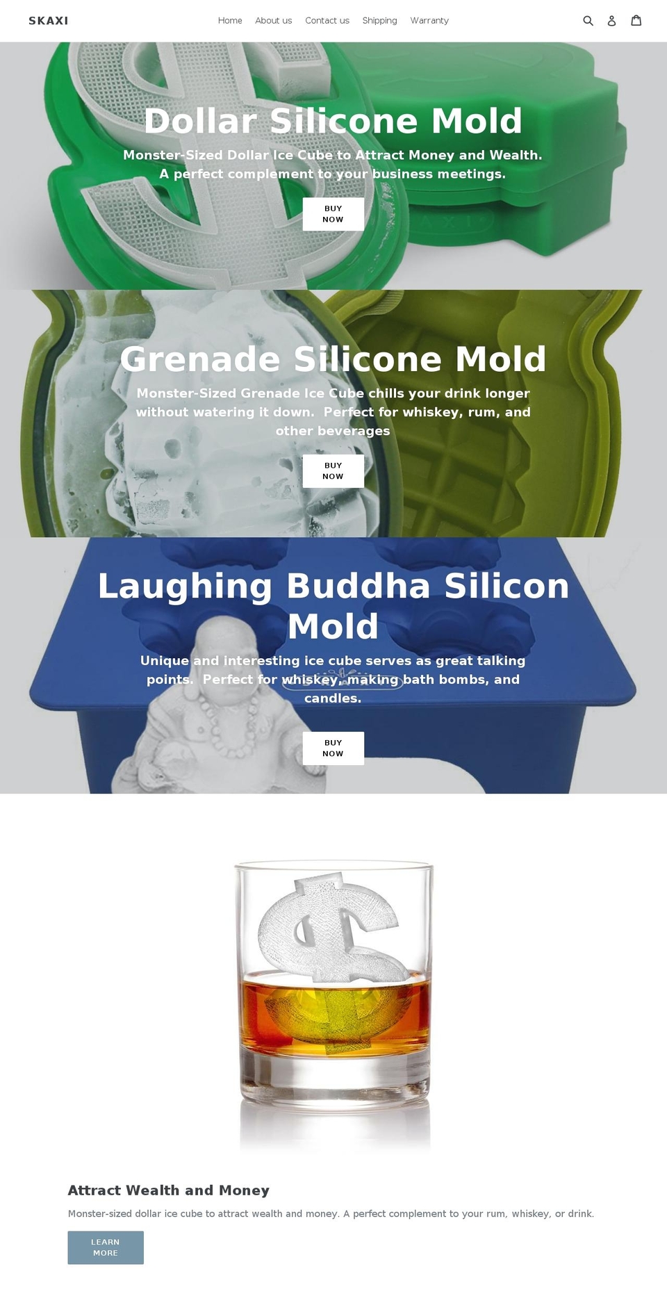 skaxi.com shopify website screenshot