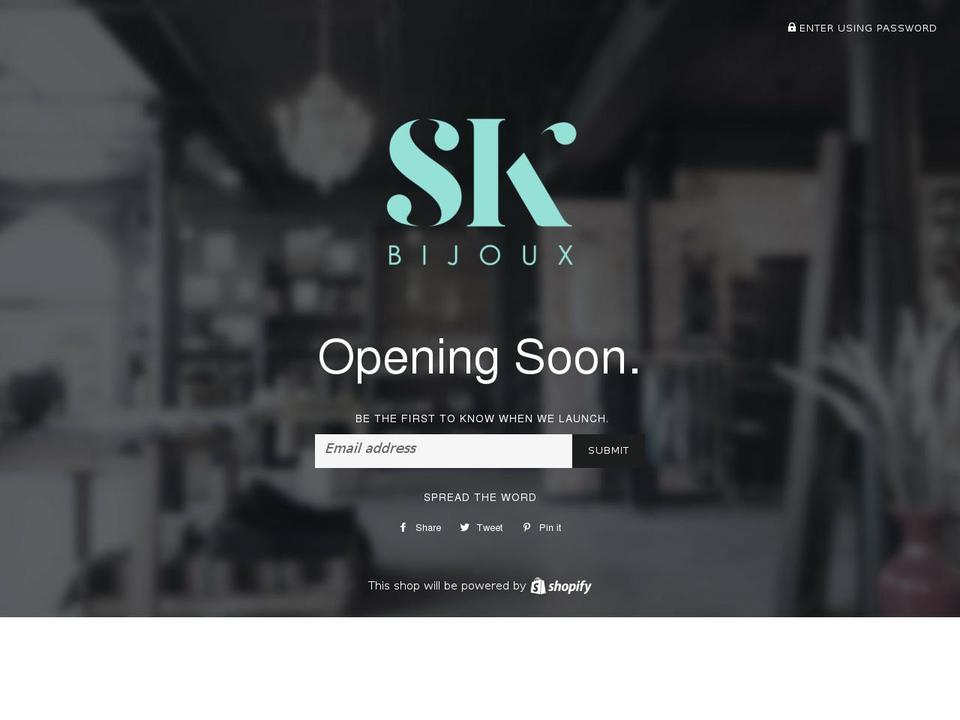 skbijoux.com — Shopify storefront screenshot