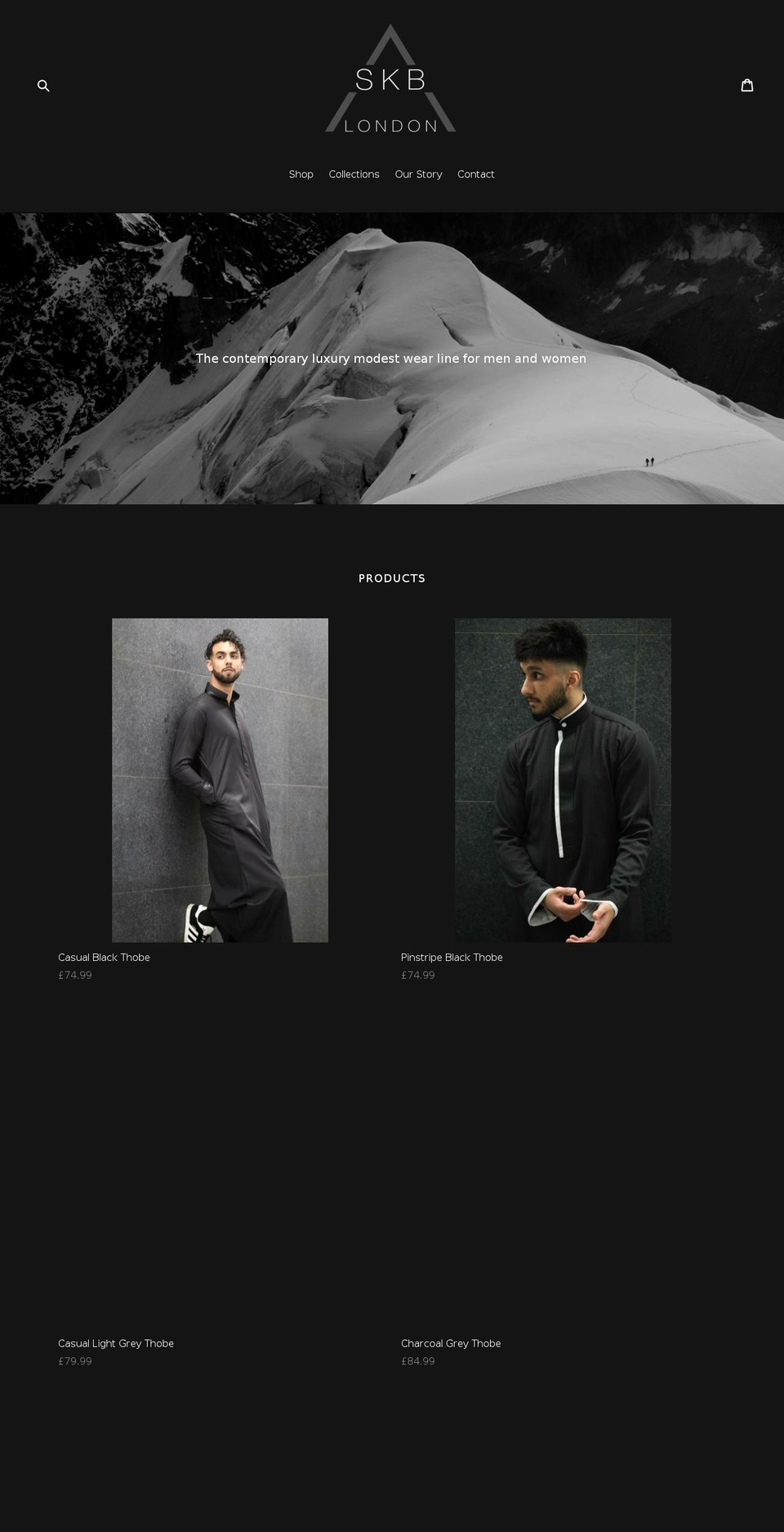 skblondon.com — Shopify storefront screenshot