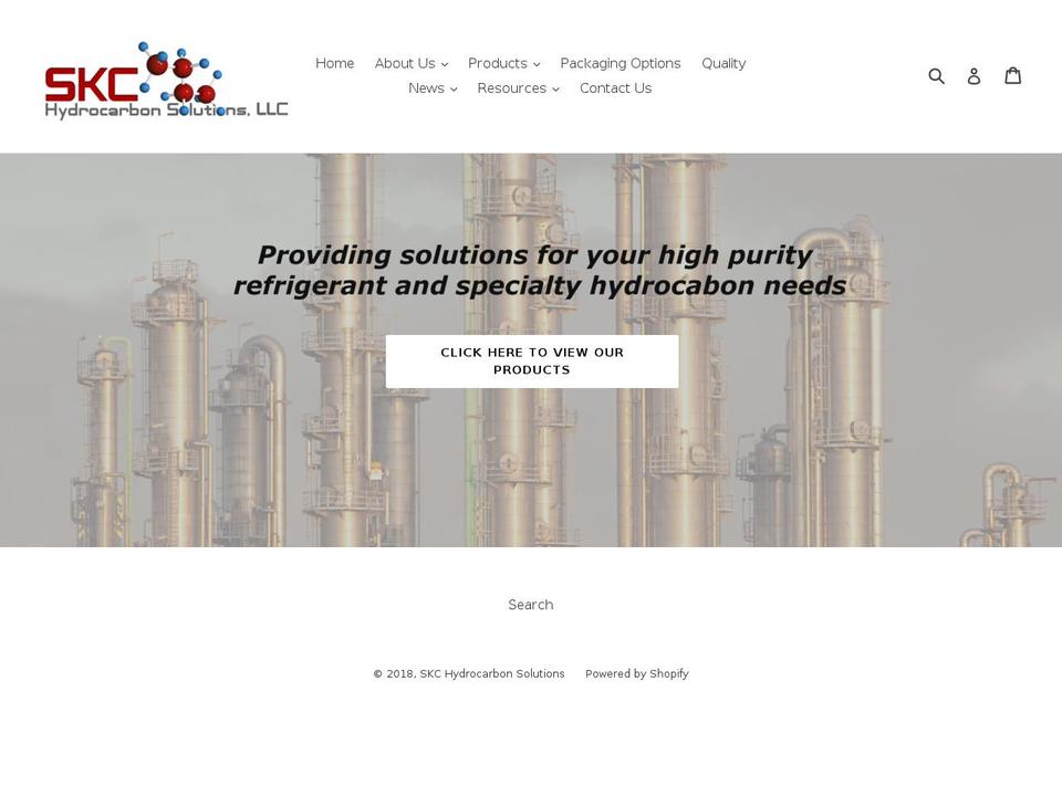 skchydrocarbons.com — Shopify storefront screenshot