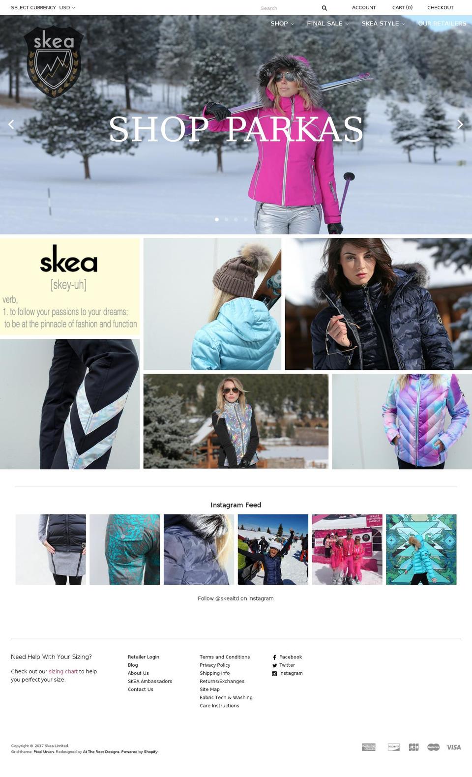 skealimited.com shopify website screenshot