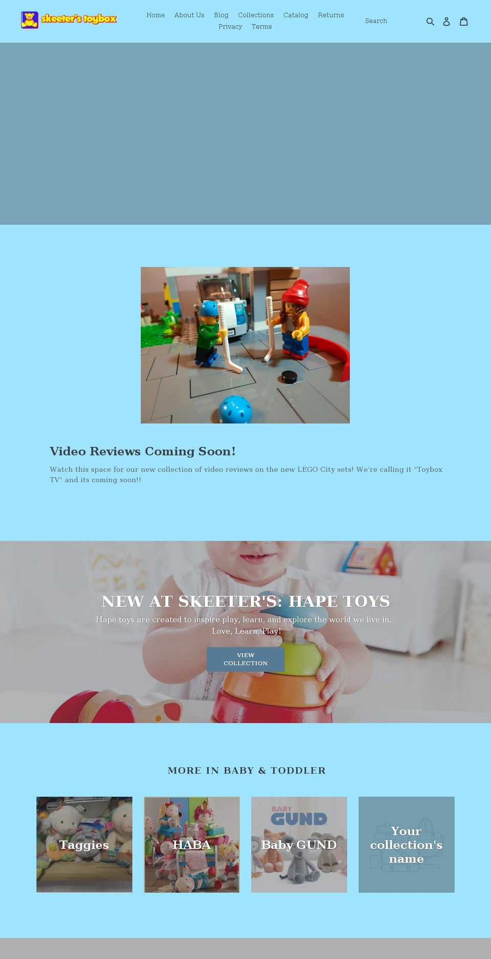 skeeterstoybox.com shopify website screenshot