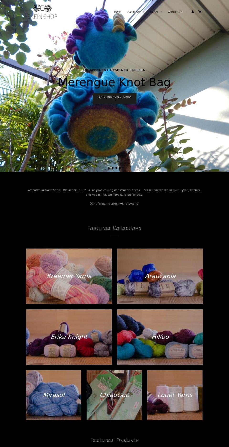 skeinshop.com shopify website screenshot