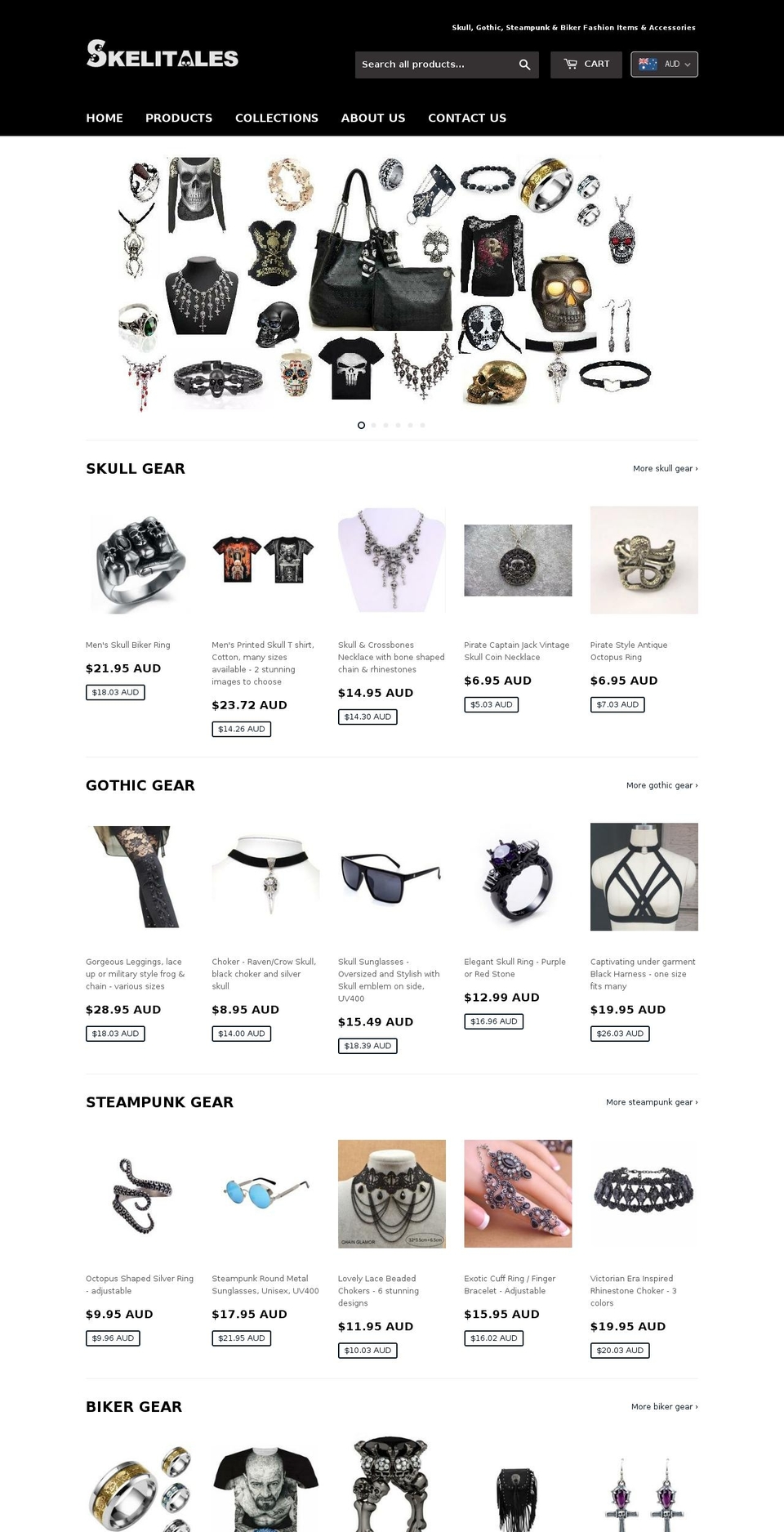 skelitales.com — Shopify storefront screenshot