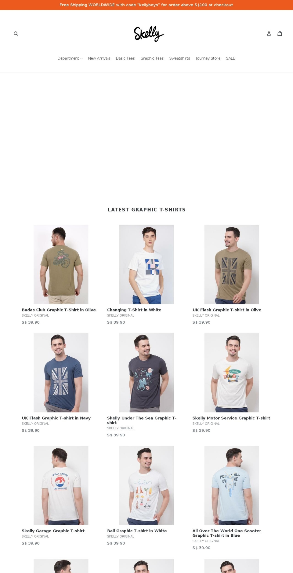 skellyshop.co.uk shopify website screenshot