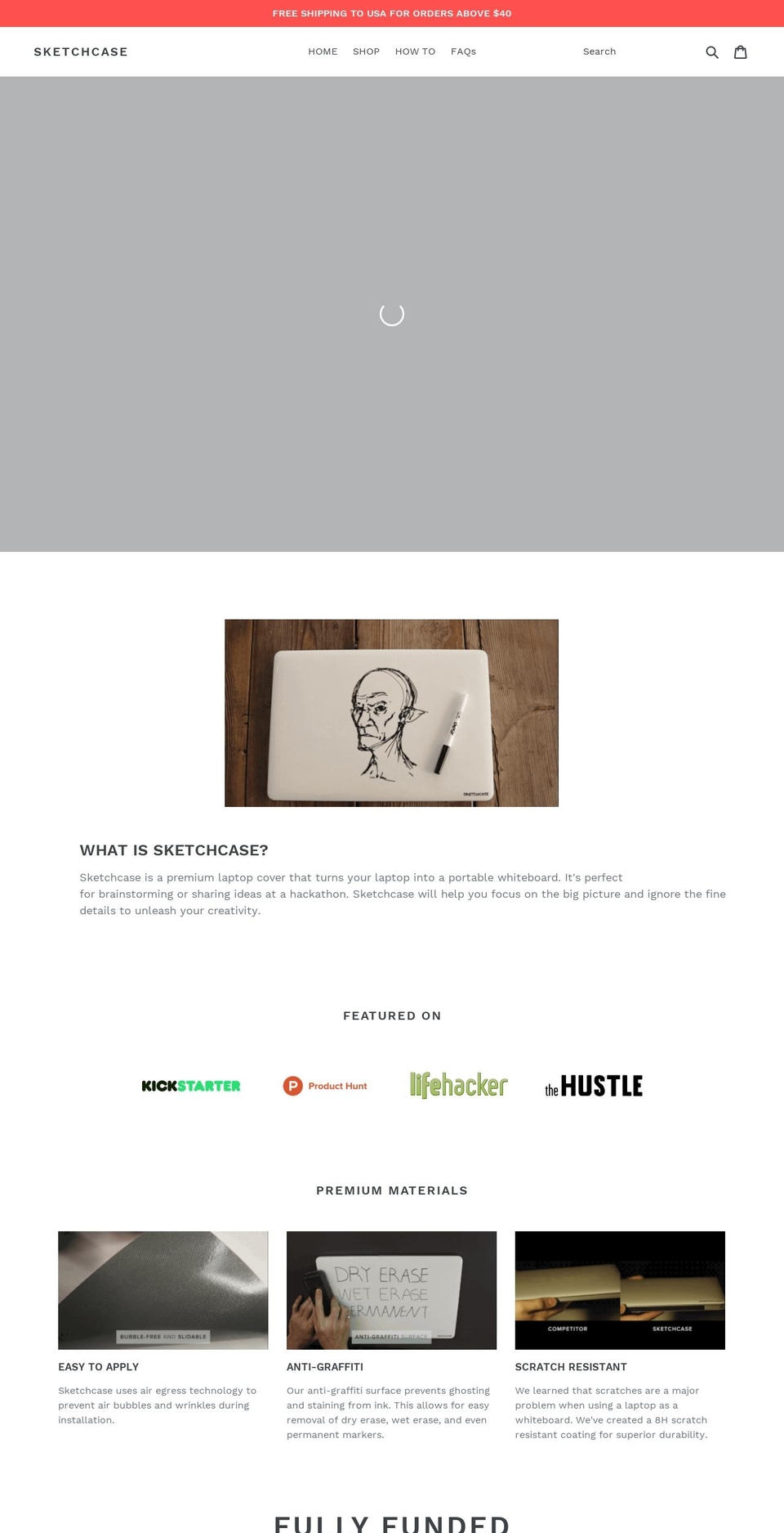 sketchcase.com — Shopify storefront screenshot