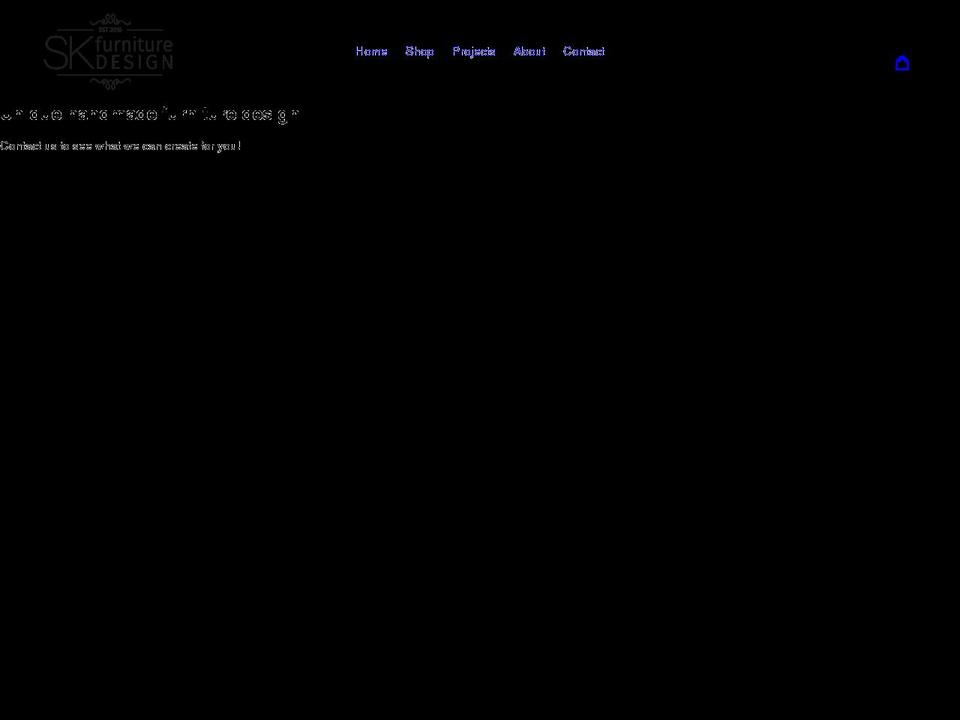 skfurnituredesign.com shopify website screenshot