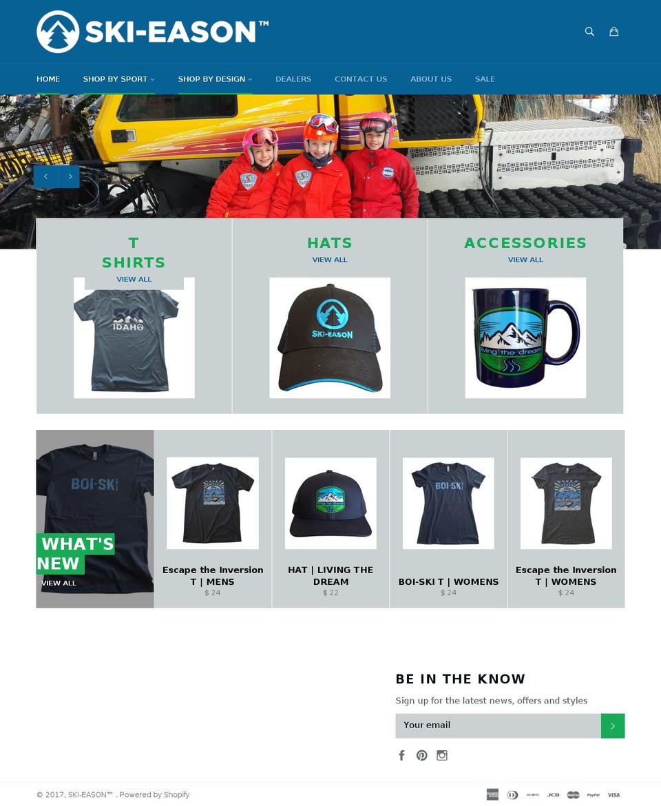ski-eason.com shopify website screenshot