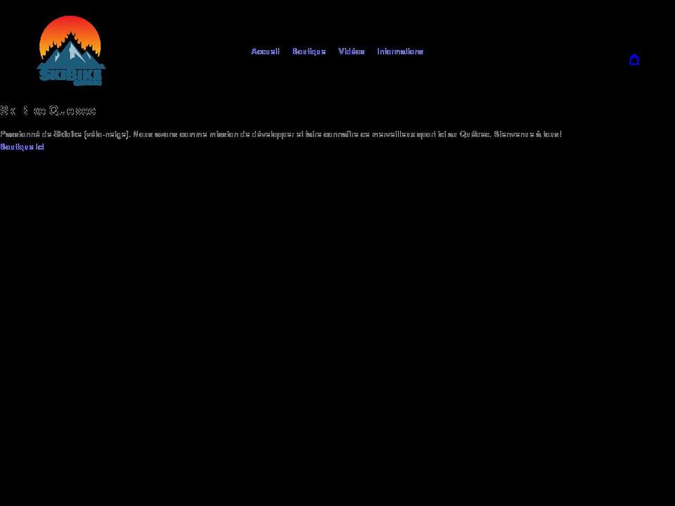 skibikequebec.com shopify website screenshot