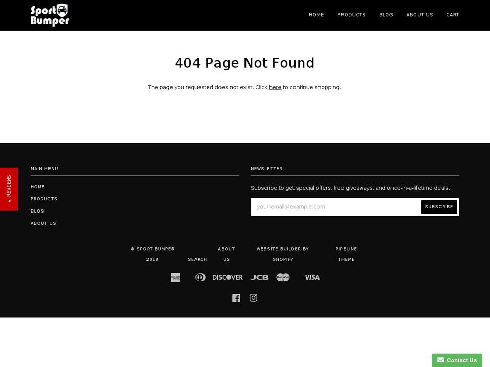 skibumper.com — Shopify storefront screenshot