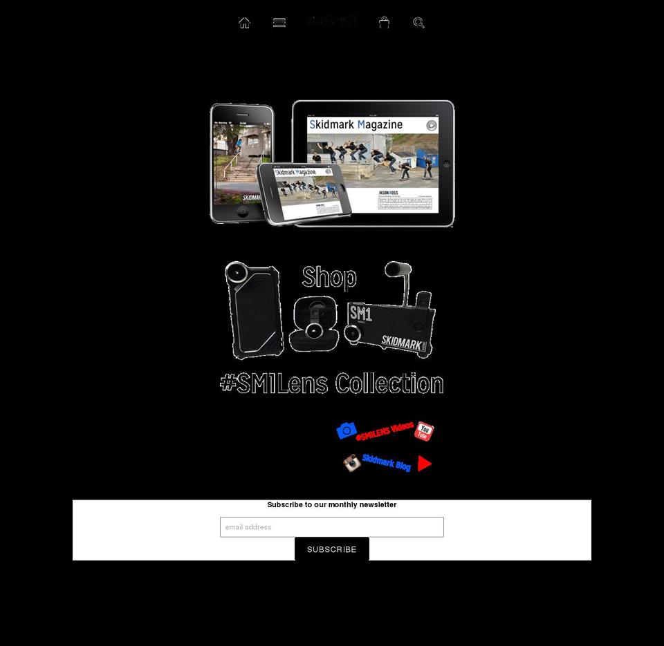 skidmarkscootmag.com shopify website screenshot