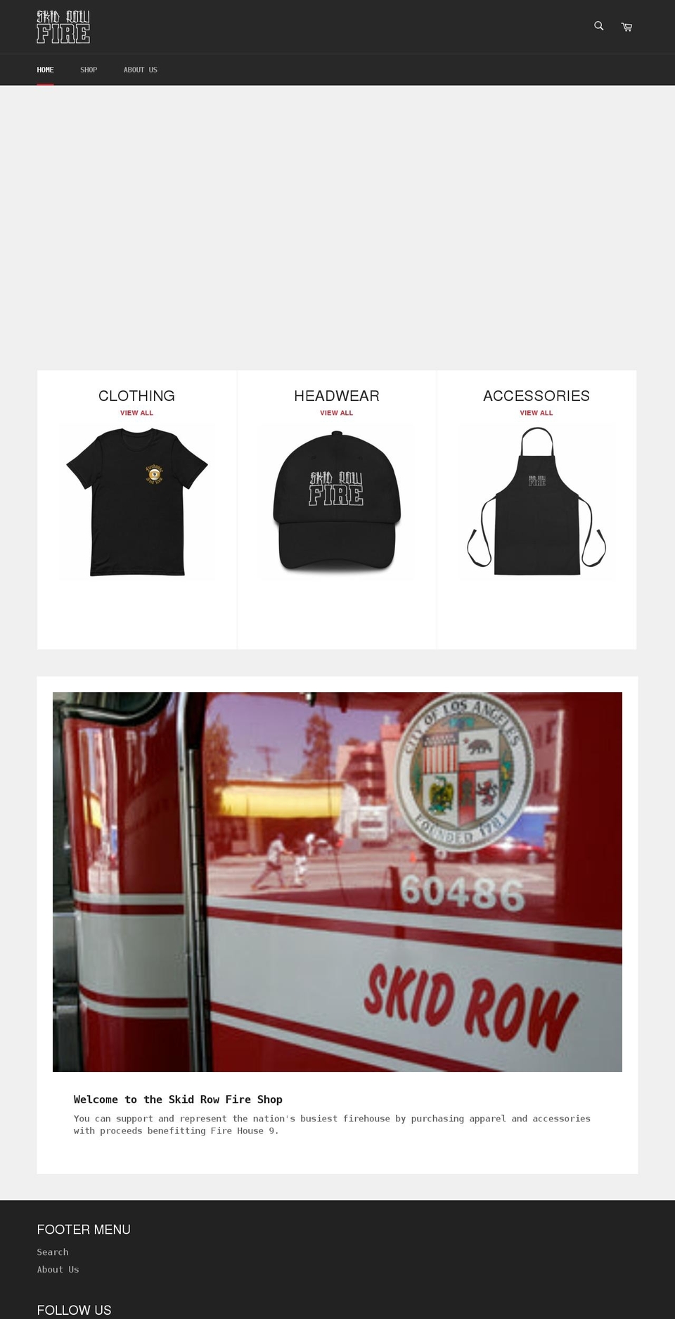 skidrowfire.com shopify website screenshot