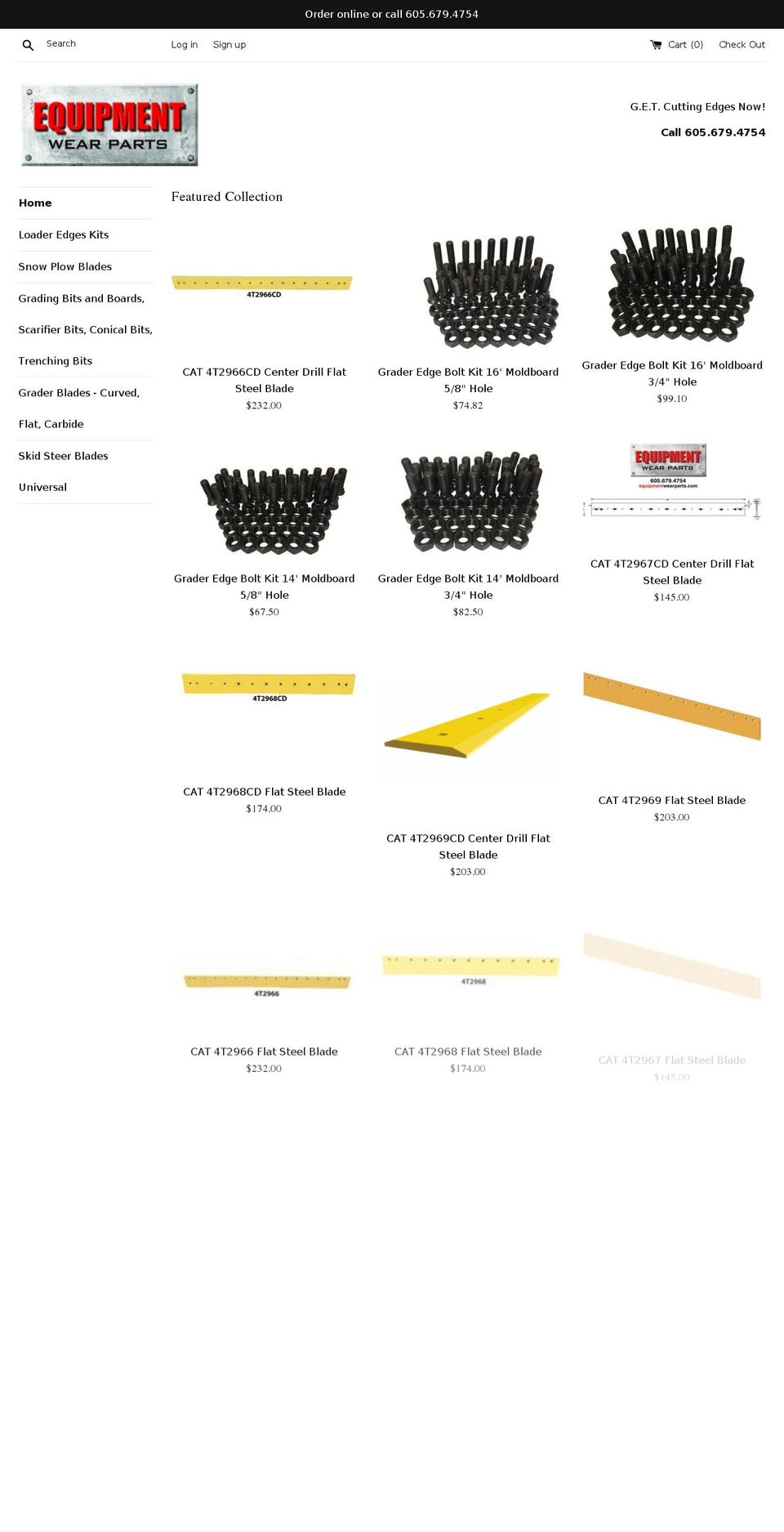 skidsteerblades.com shopify website screenshot