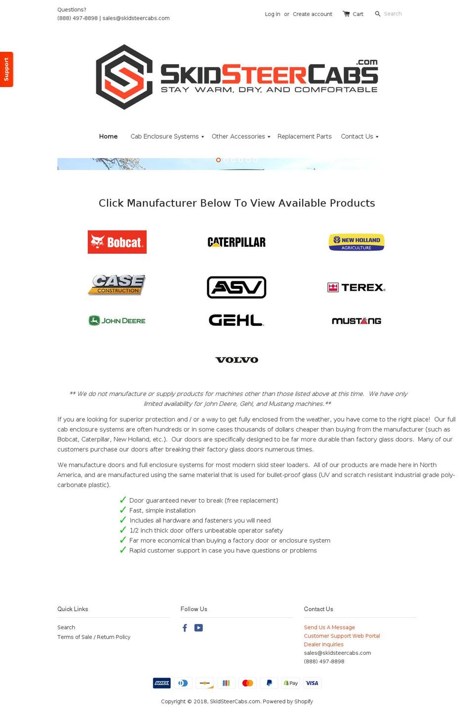 skidsteergoodies.com shopify website screenshot