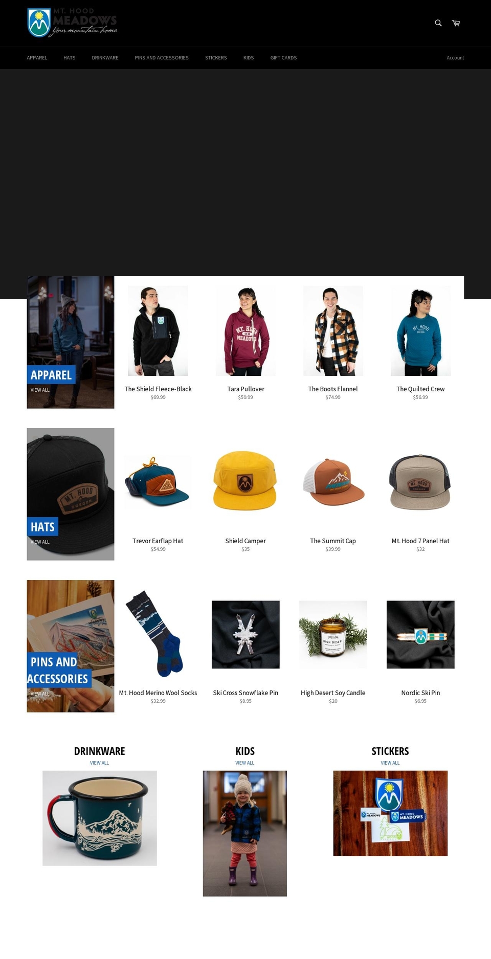skihoodstore.com shopify website screenshot