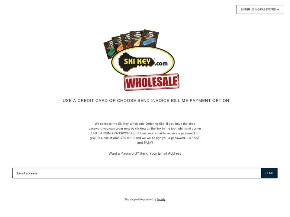 skikeywholesale.com — Shopify storefront screenshot