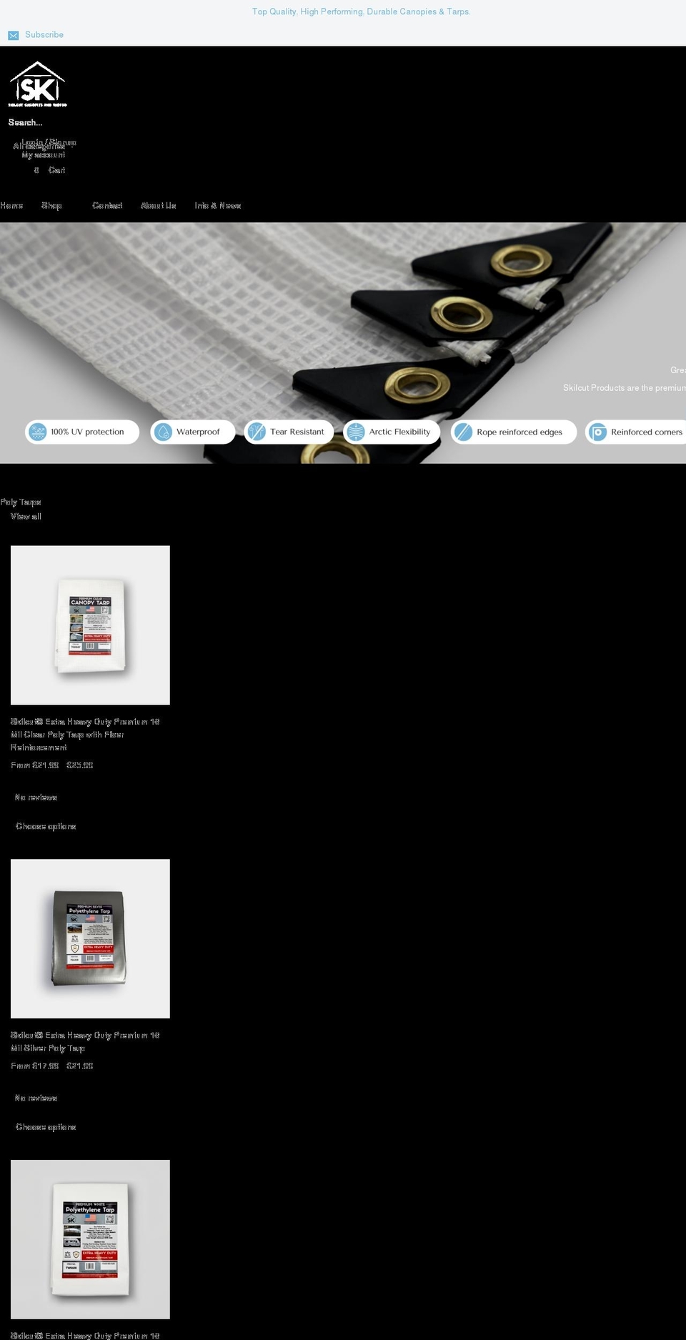 skilcut.com shopify website screenshot