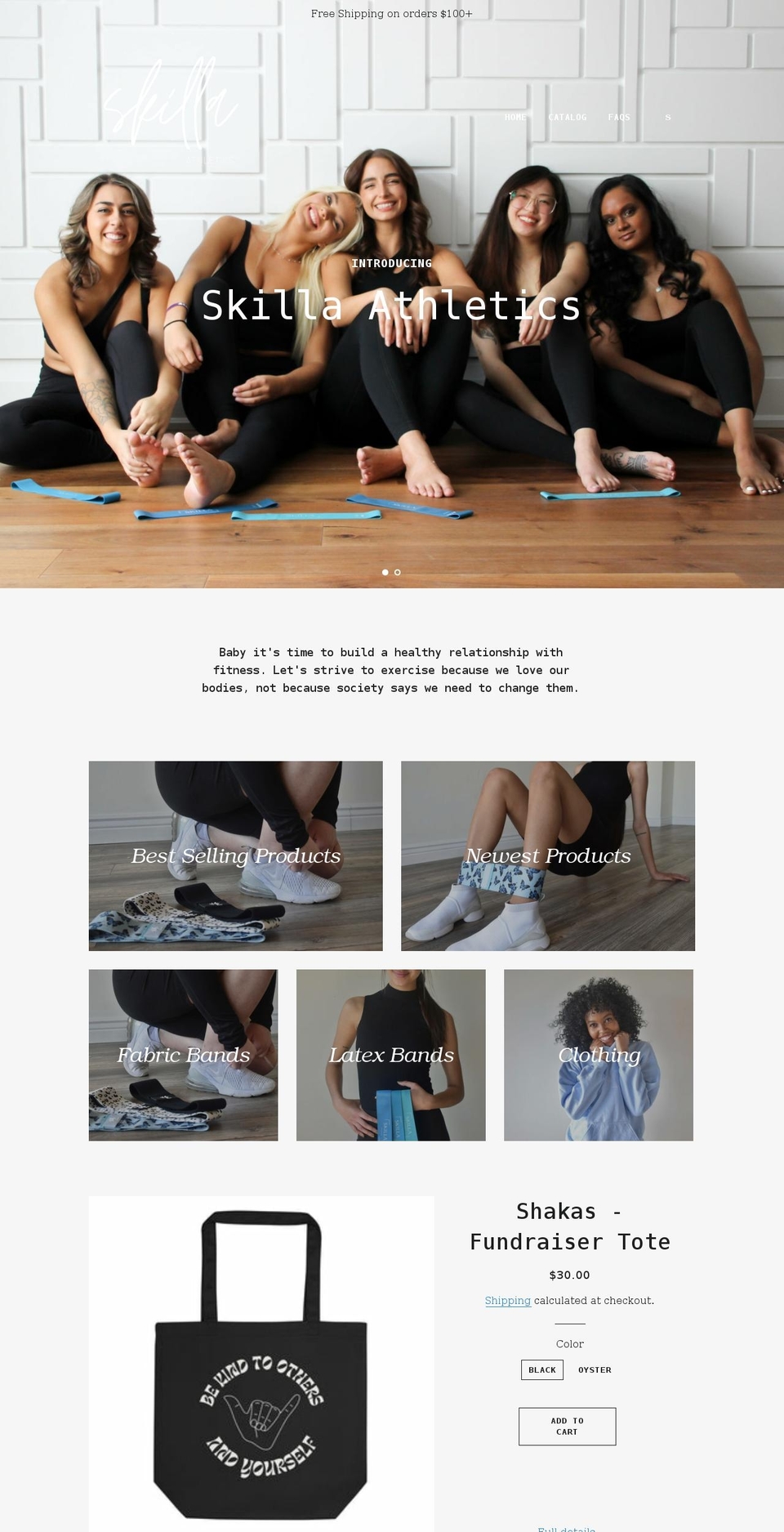 skillaathletics.com shopify website screenshot