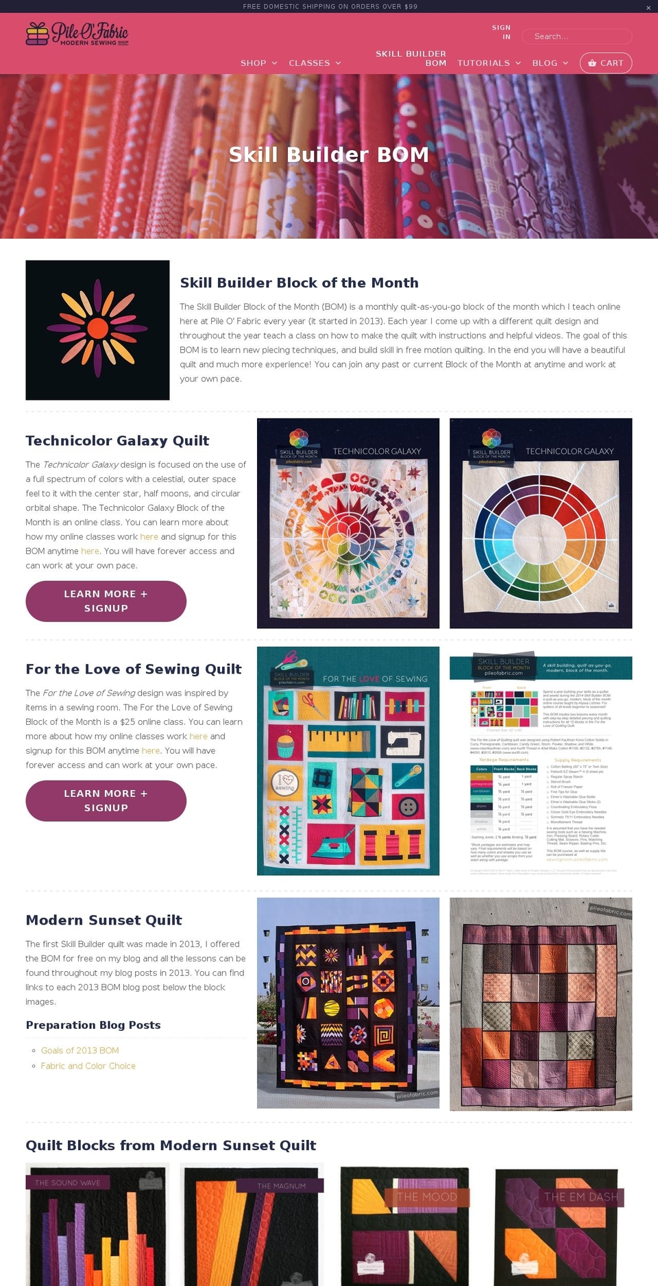 skillbuilderbom.com — Shopify storefront screenshot