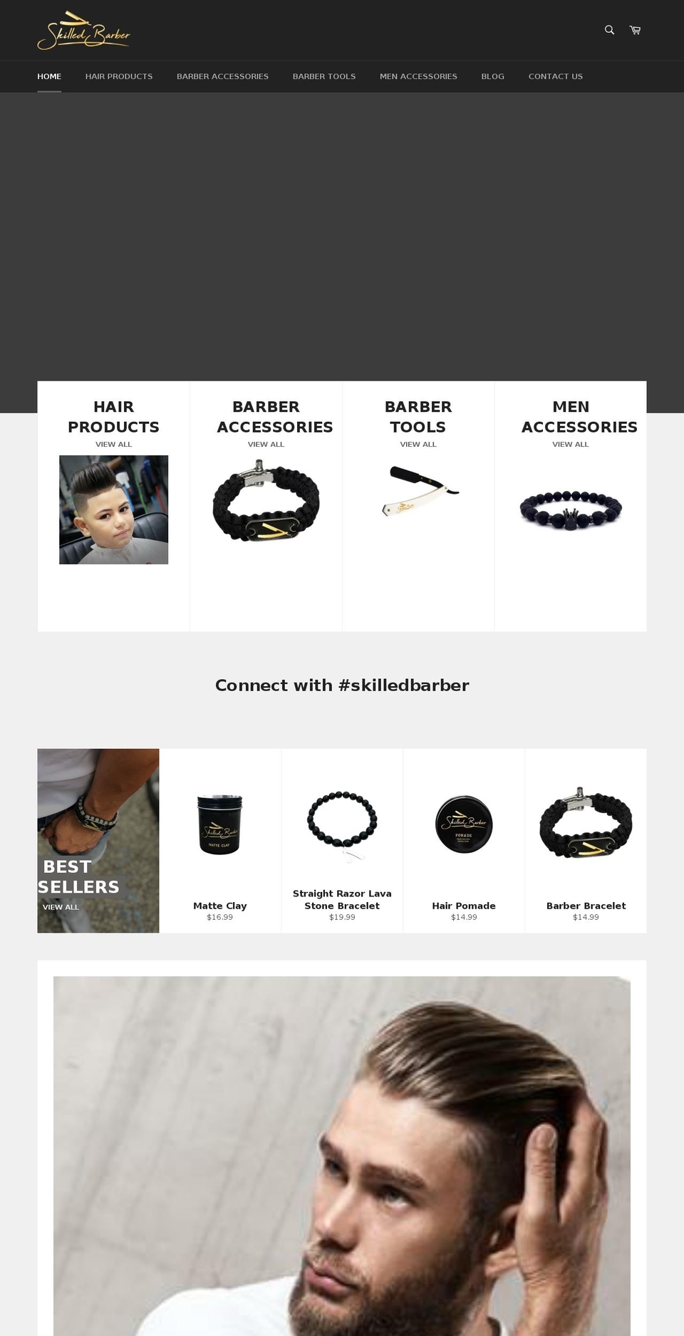 skilledbarber.com — Shopify storefront screenshot