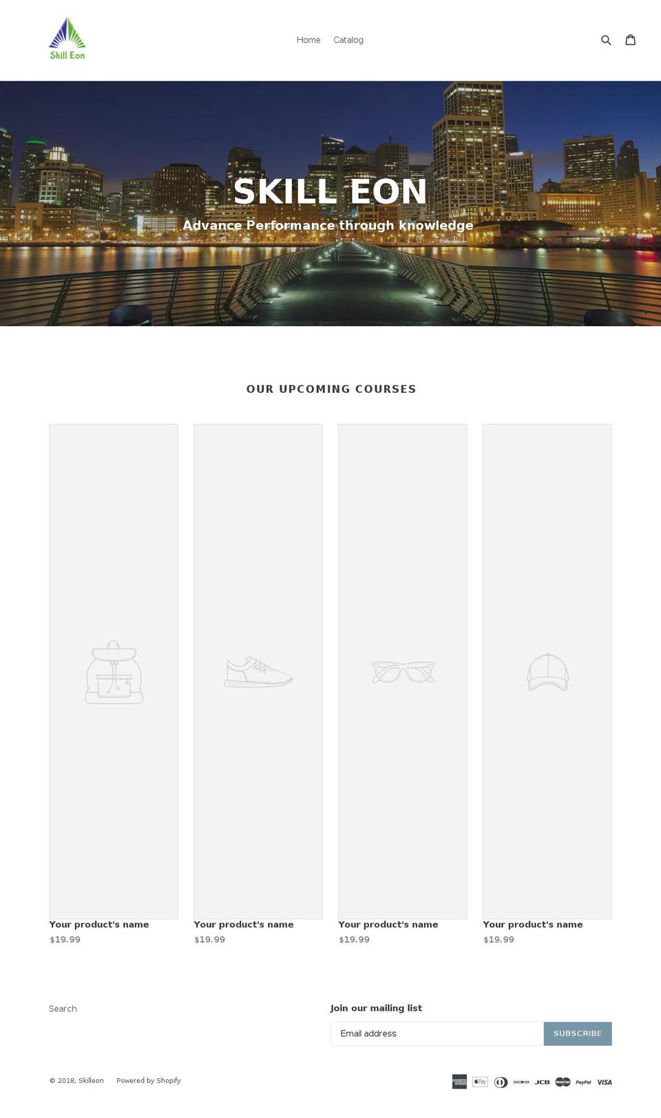 skilleon.com — Shopify storefront screenshot