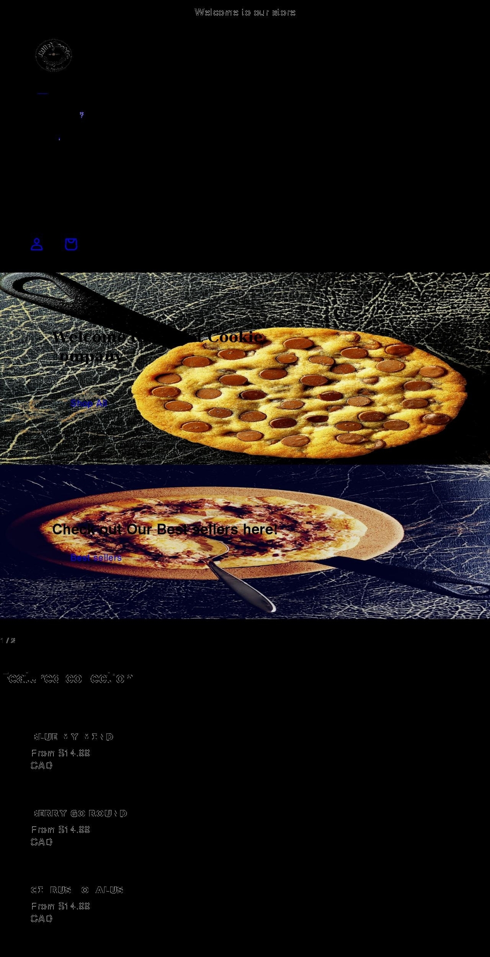 skilletcookiecompany.com shopify website screenshot