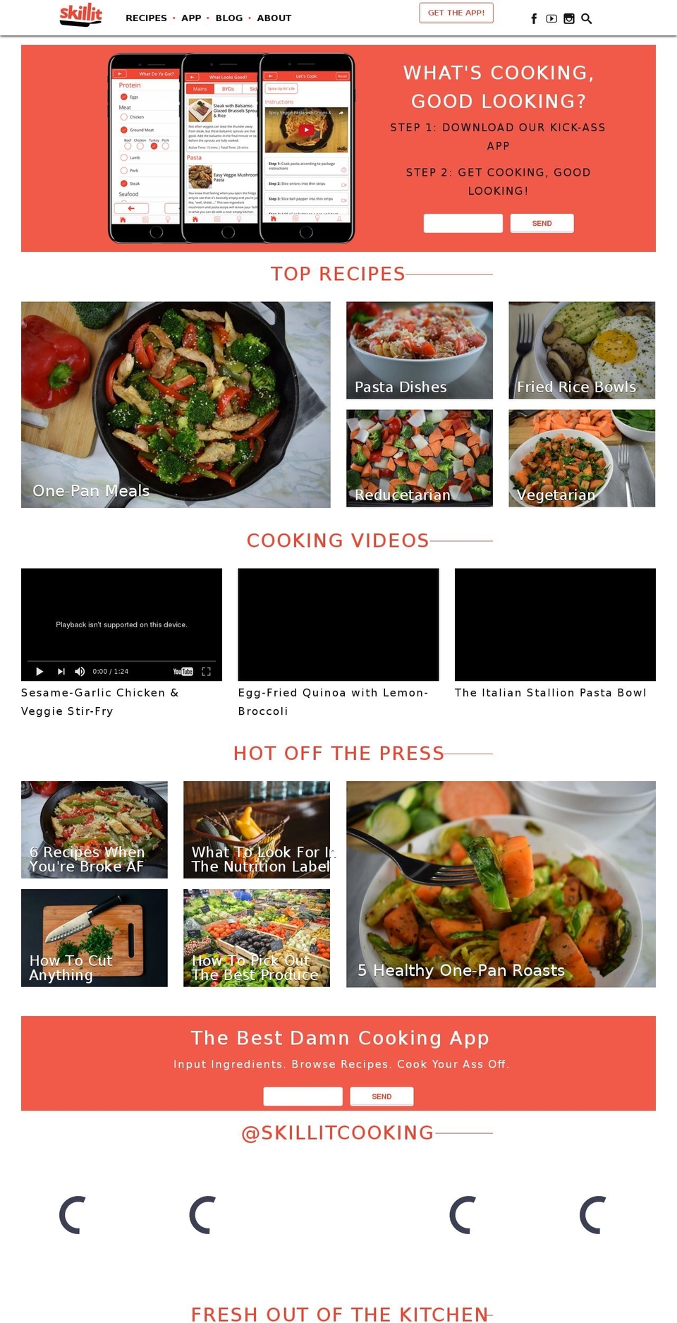 skillitcooking.com shopify website screenshot