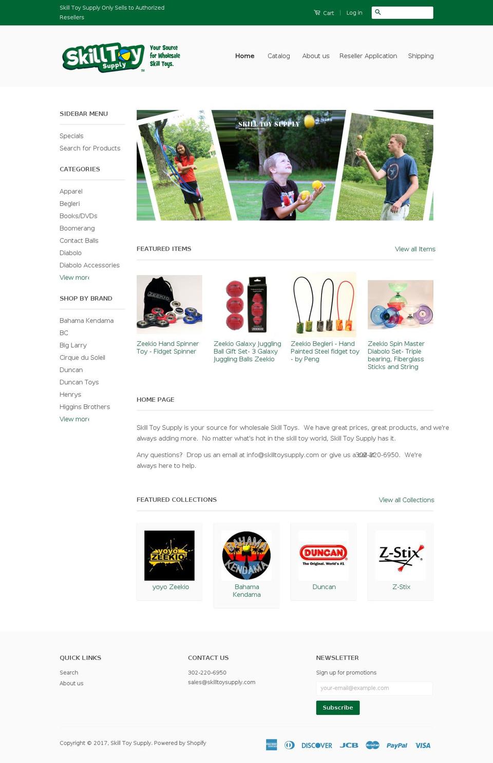 skilltoysupply.com shopify website screenshot