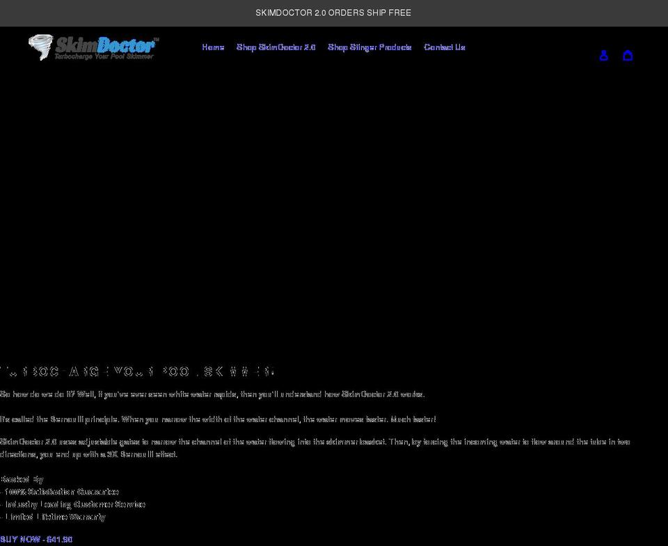skimdoctorusa.com shopify website screenshot