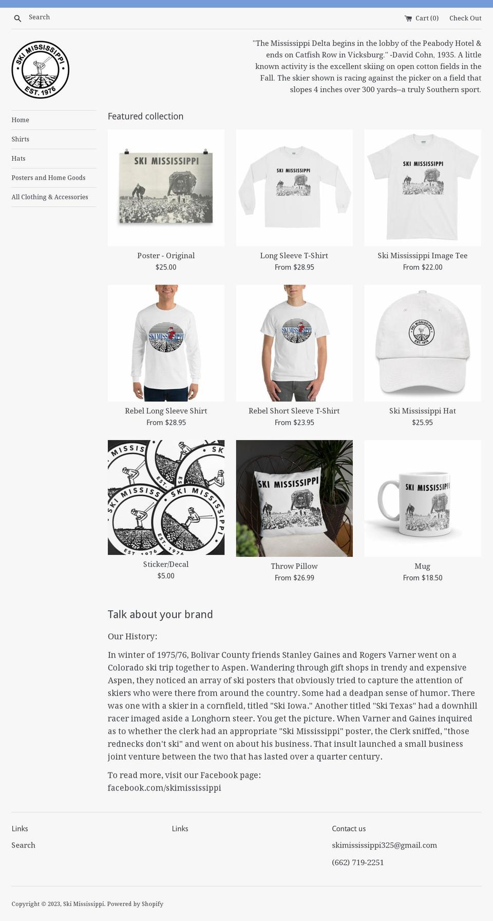 skimississippicompany.com shopify website screenshot