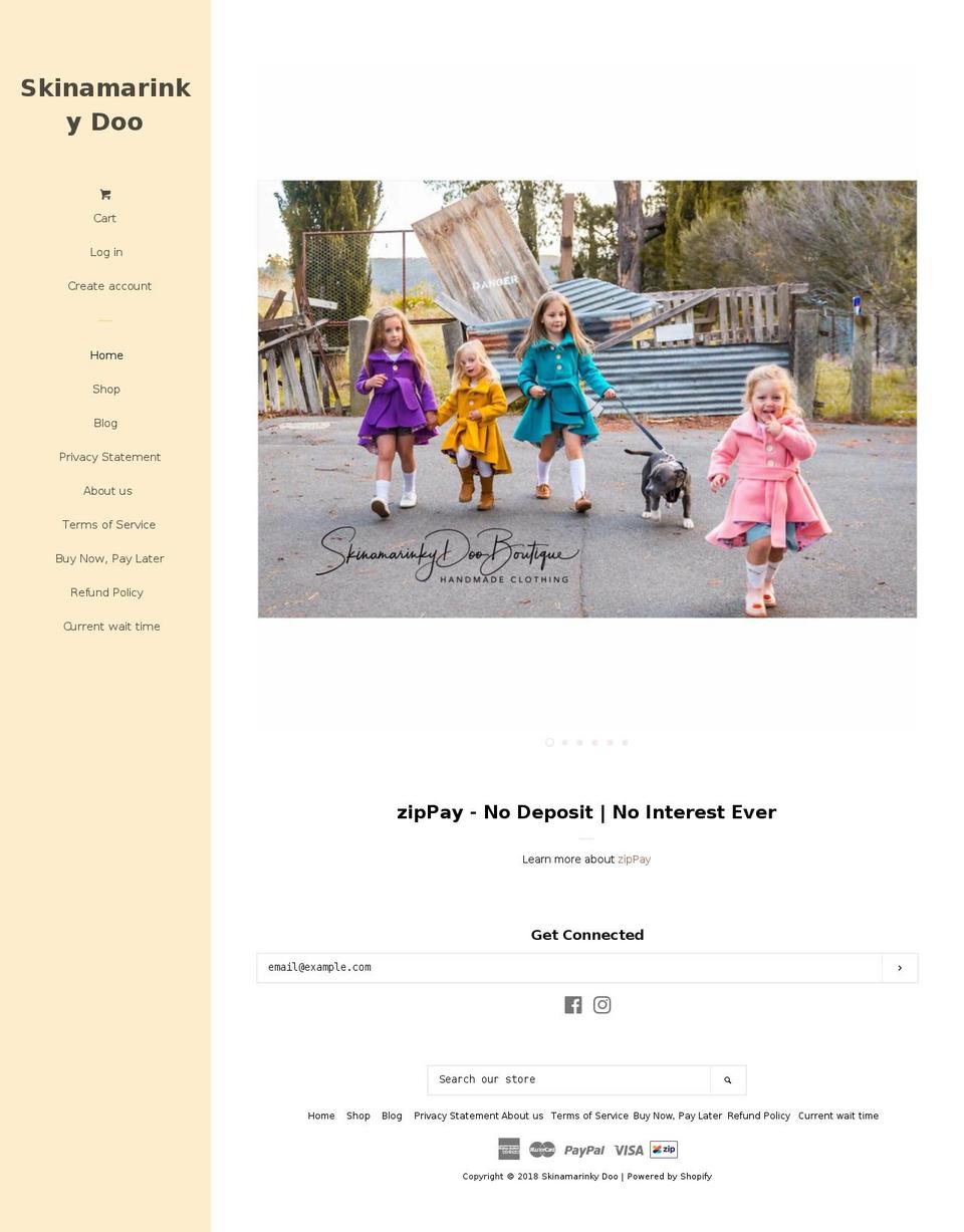 skinamarinkydoo.com shopify website screenshot