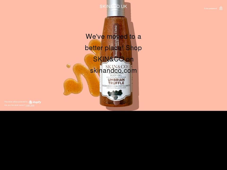 skinand-co-uk.myshopify.com shopify website screenshot