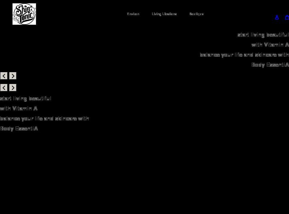 skinandtonic.myshopify.com shopify website screenshot
