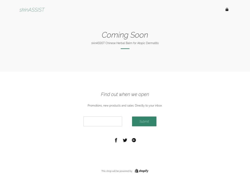 skinassist.net shopify website screenshot