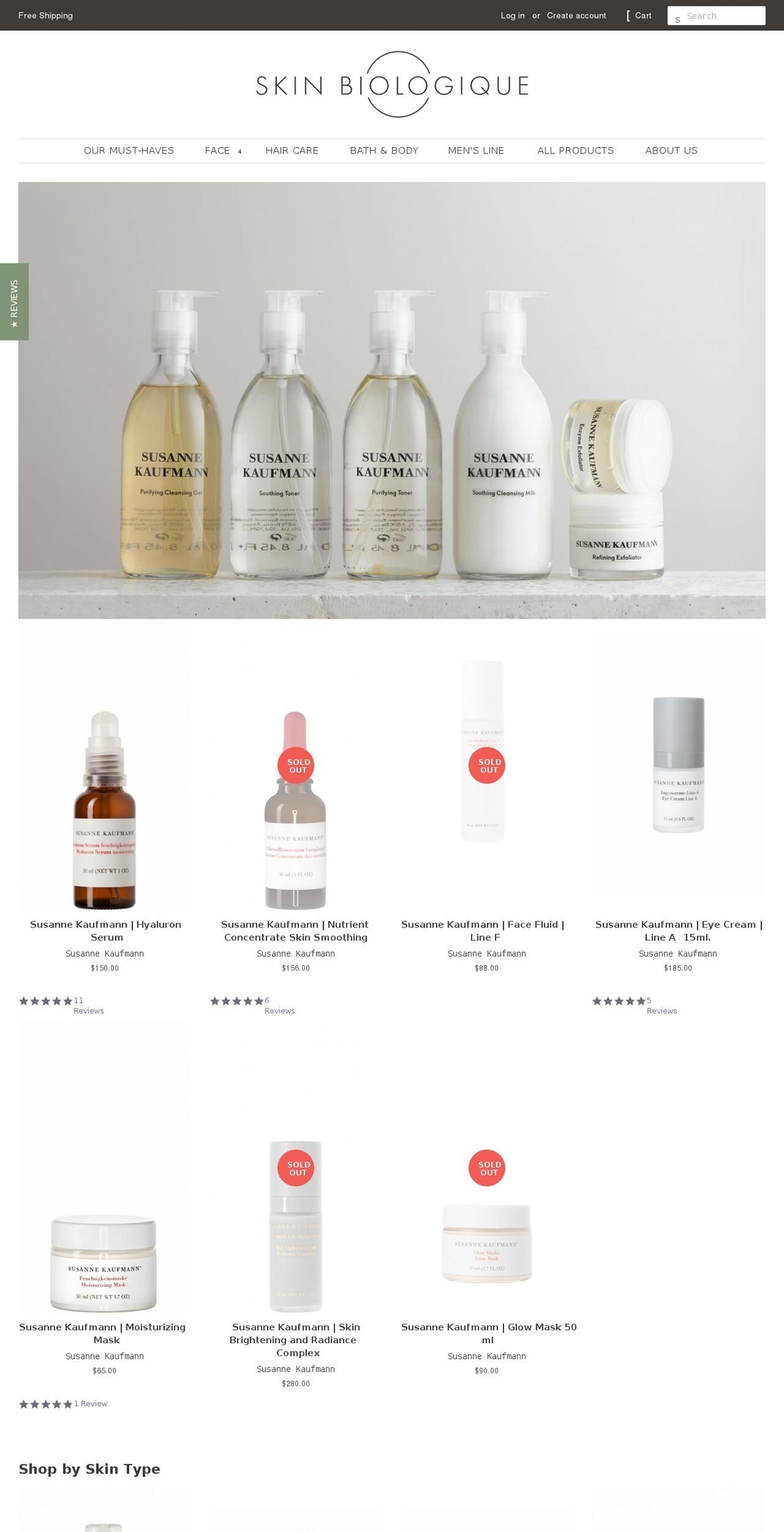 skinbiologique.com shopify website screenshot